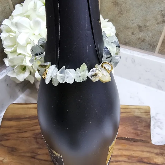 Druzy Dreams Stack Bracelets Set In Green - Picture 7 of 8